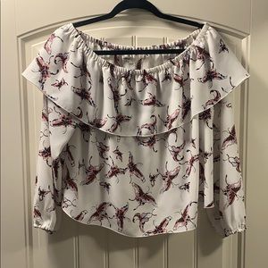 Off the shoulder Aritzia top